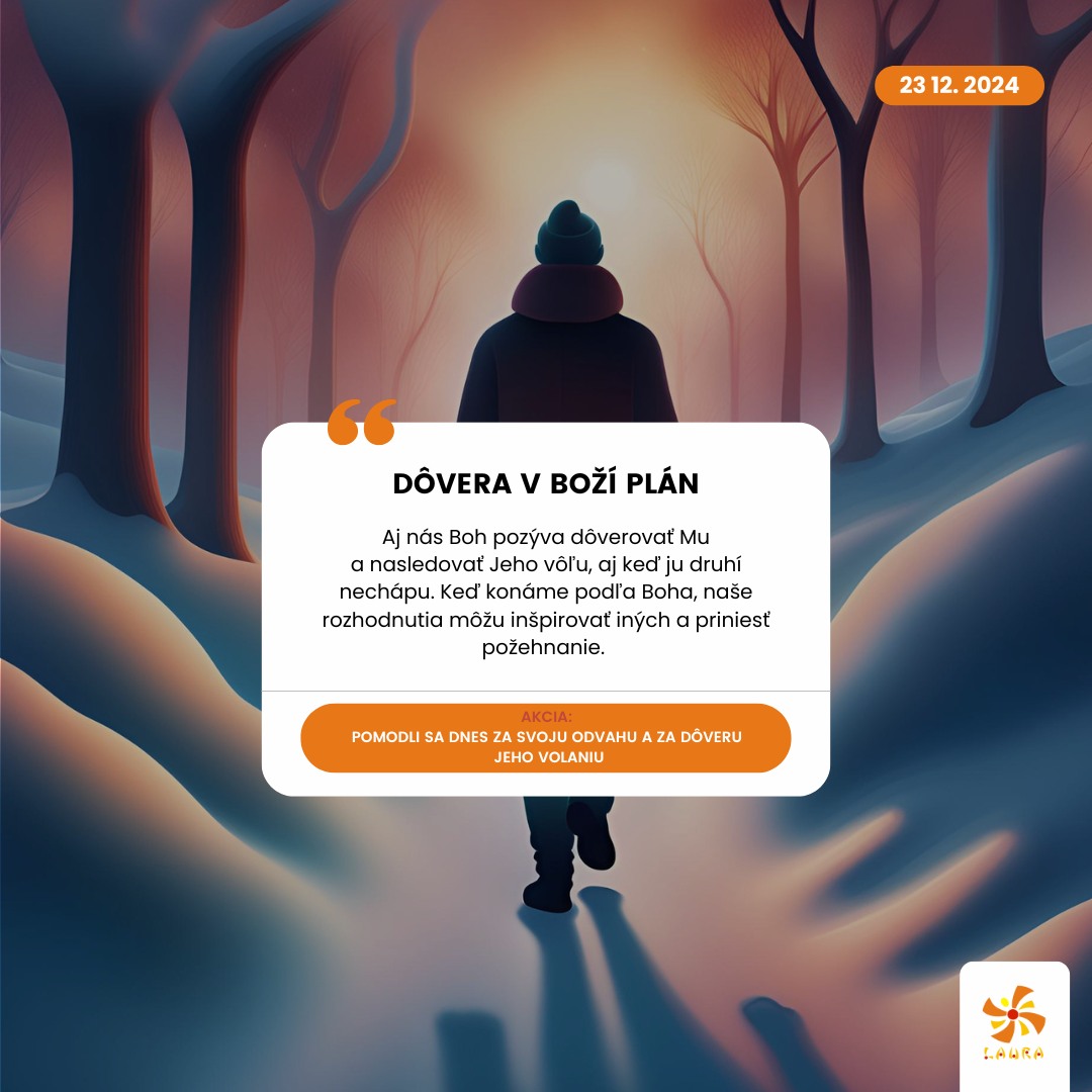 Dôvera v Boží plán