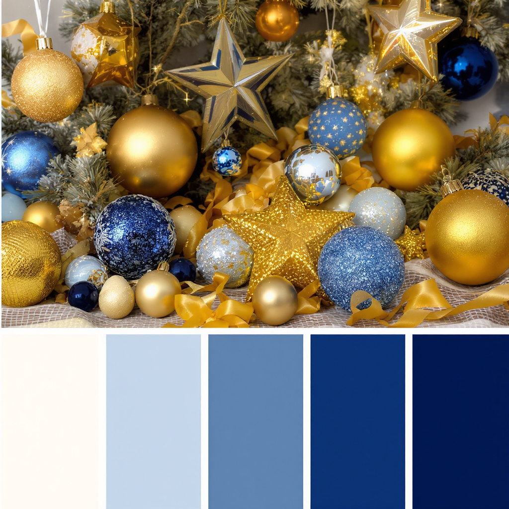 kombinacie- modro-zlata